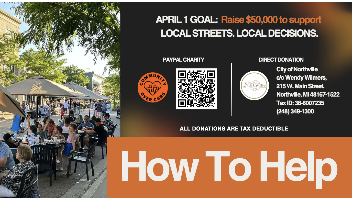 Donate - Local Streets. Local Decisions. | Community Over Cars
